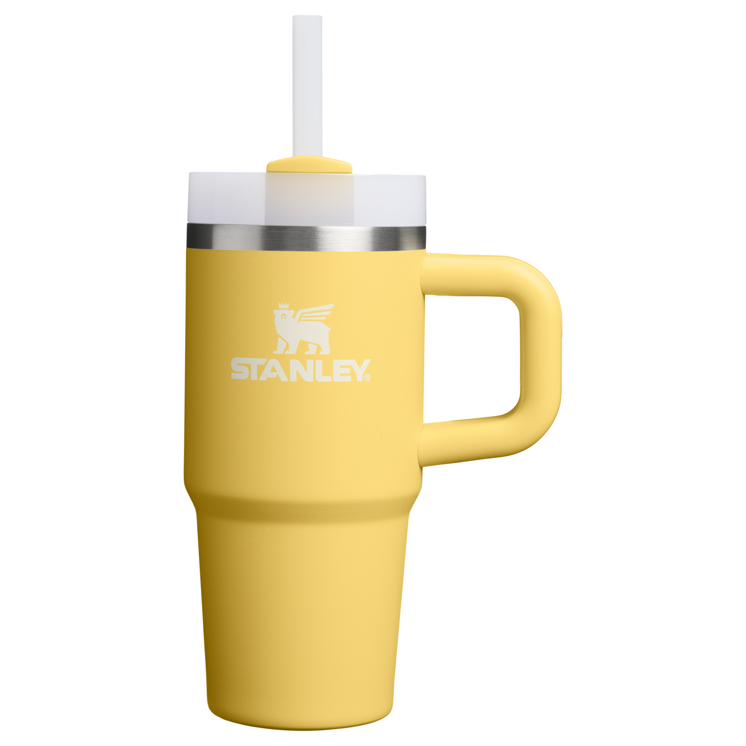Large Capacity The Quencher H2.O Flowstate Tumbler D068Z - Premium Stainless Steel Straw Cup for All-Day Hydration - Daffodil