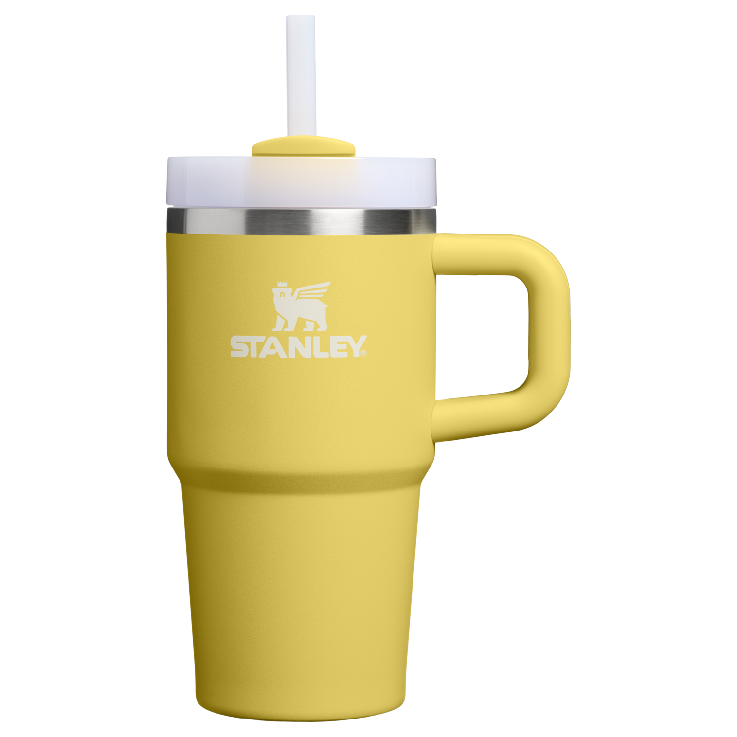 Double-Wall Vacuum The Quencher H2.O Flowstate Tumbler | Stanley Create D274S - FlowState 3-Position Lid Insulated Travel Mug - Daffodil