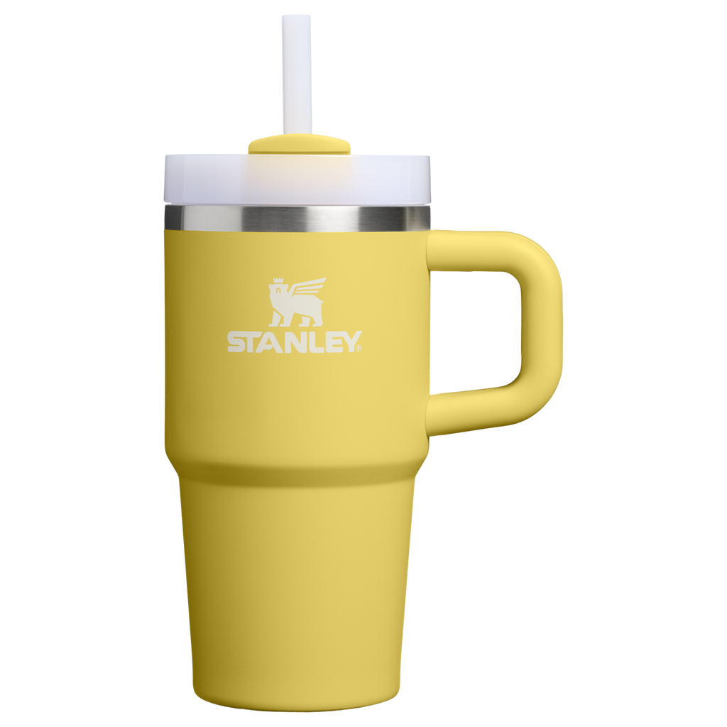 Splash-Resistant FlowState The Quencher H2.O Flowstate Tumbler D069R - Premium Stainless Steel Straw Cup for All-Day Hydration - Daffodil