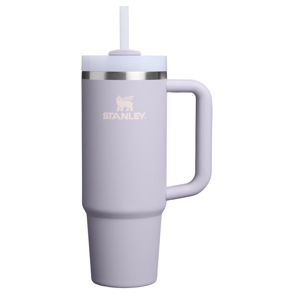 Large Capacity The Quencher H2.0 Flowstate Tumbler | Stanley Create D331C - Premium Stainless Steel Straw Cup for All-Day Hydration - Purple Dust