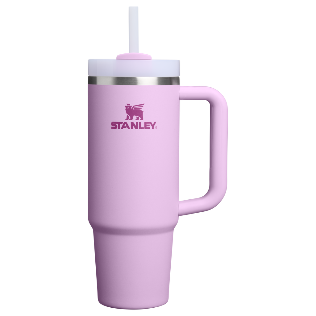Large Capacity The Quencher H2.0 Flowstate Tumbler | Stanley Create D331C - Premium Stainless Steel Straw Cup for All-Day Hydration - Soft Orchid