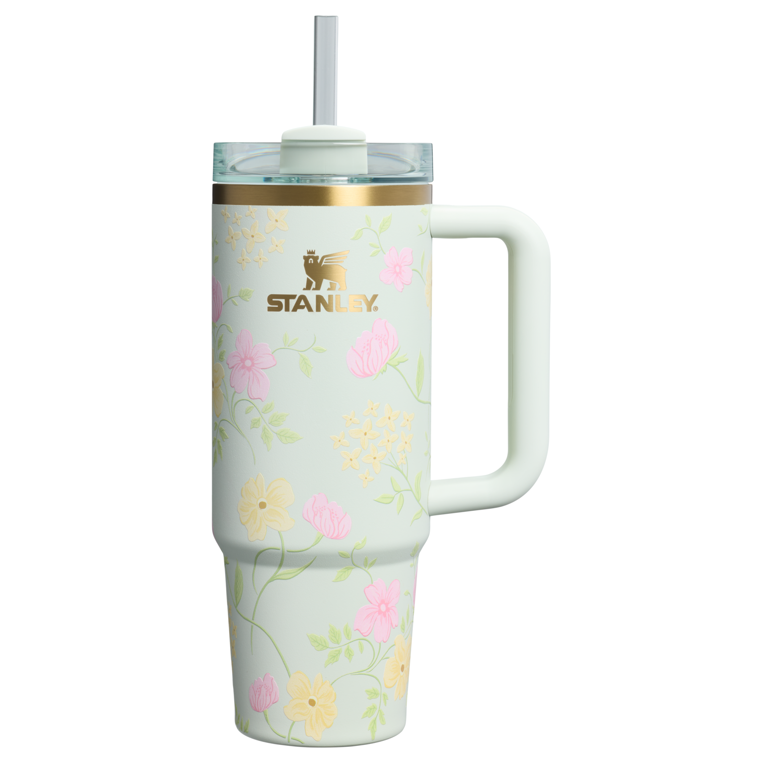 Double-Wall Vacuum The Easter Quencher H2.0 Flowstate Tumbler D257F - Premium Stainless Steel Straw Cup for All-Day Hydration - Spring Blossoms