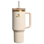 Car-Cup Friendly The Cheers & Cheer Quencher H2.0 Flowstate Tumbler D188Q - Double-Wall Vacuum Insulated Travel Tumbler with Straw - Birch Woodgrain