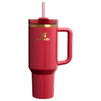 Car-Cup Friendly The Cheers & Cheer Quencher H2.0 Flowstate Tumbler D188Q - Double-Wall Vacuum Insulated Travel Tumbler with Straw - Holly Berry Gloss