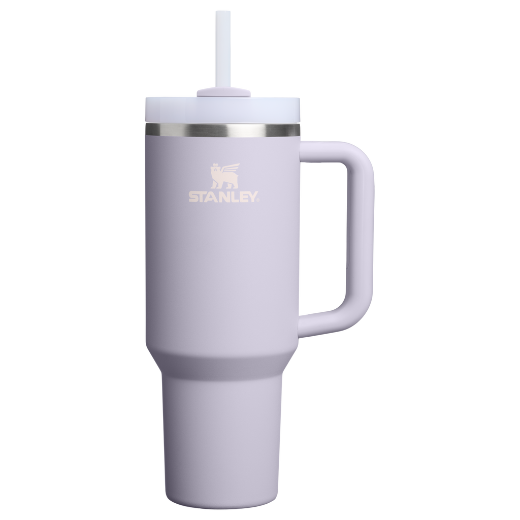 Insulated Travel The Quencher H2.0 Flowstate Tumbler  | Stanley Create D332L - 40oz Large Capacity Car-Cup Friendly Quencher - Purple Dust