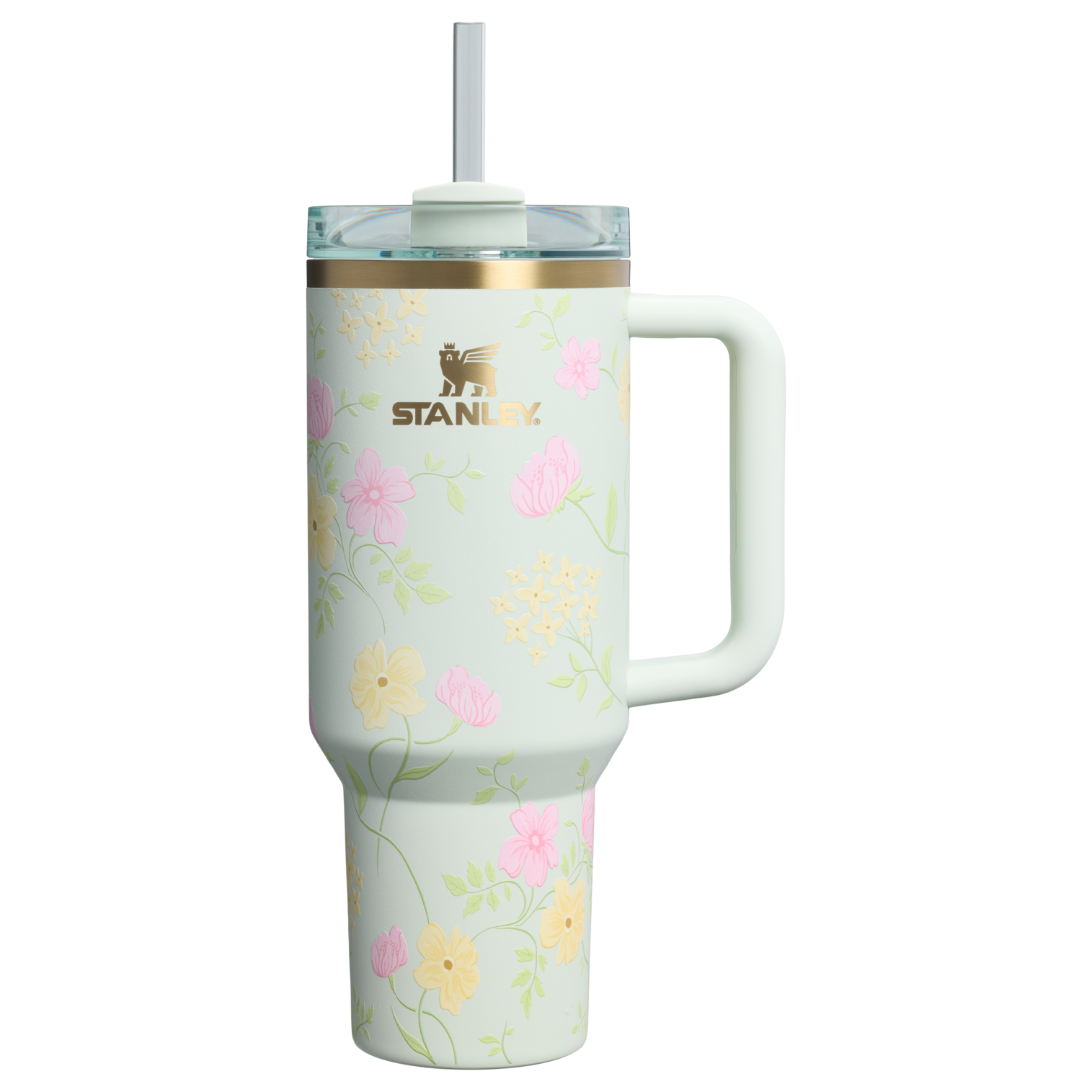 Large Capacity The Easter Quencher H2.0 Flowstate Tumbler D256K - Premium Stainless Steel Straw Cup for All-Day Hydration - Spring Blossoms