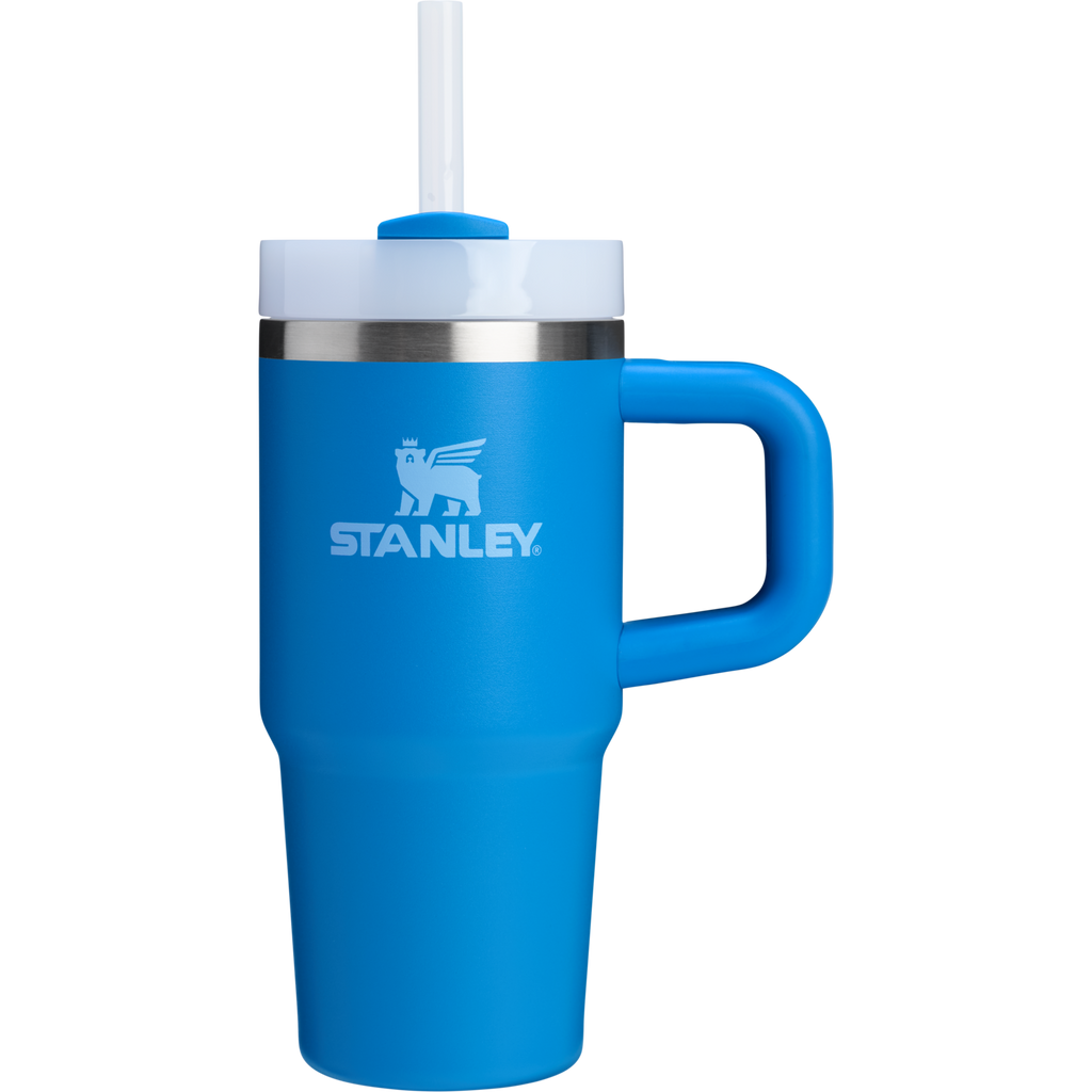 Large Capacity The Quencher H2.O Flowstate Tumbler | Stanley Create D291F - Double-Wall Vacuum Insulated Travel Tumbler with Straw Detail
