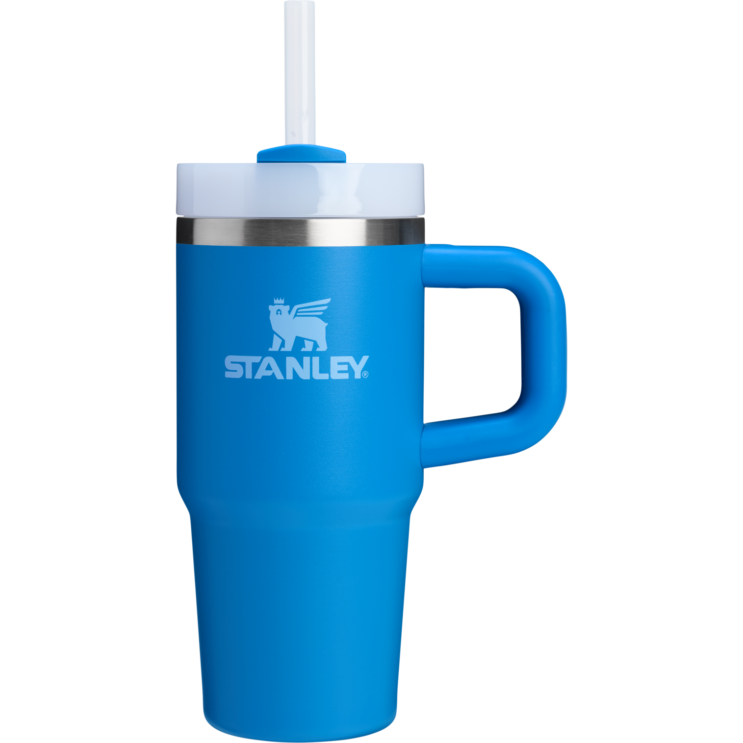 Large Capacity The Quencher H2.O Flowstate Tumbler | Stanley Create D291F - Double-Wall Vacuum Insulated Travel Tumbler with Straw Detail