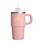 Double-Wall Vacuum The Quencher H2.O Flowstate Tumbler | Stanley Create D274S - FlowState 3-Position Lid Insulated Travel Mug - Peach Rose