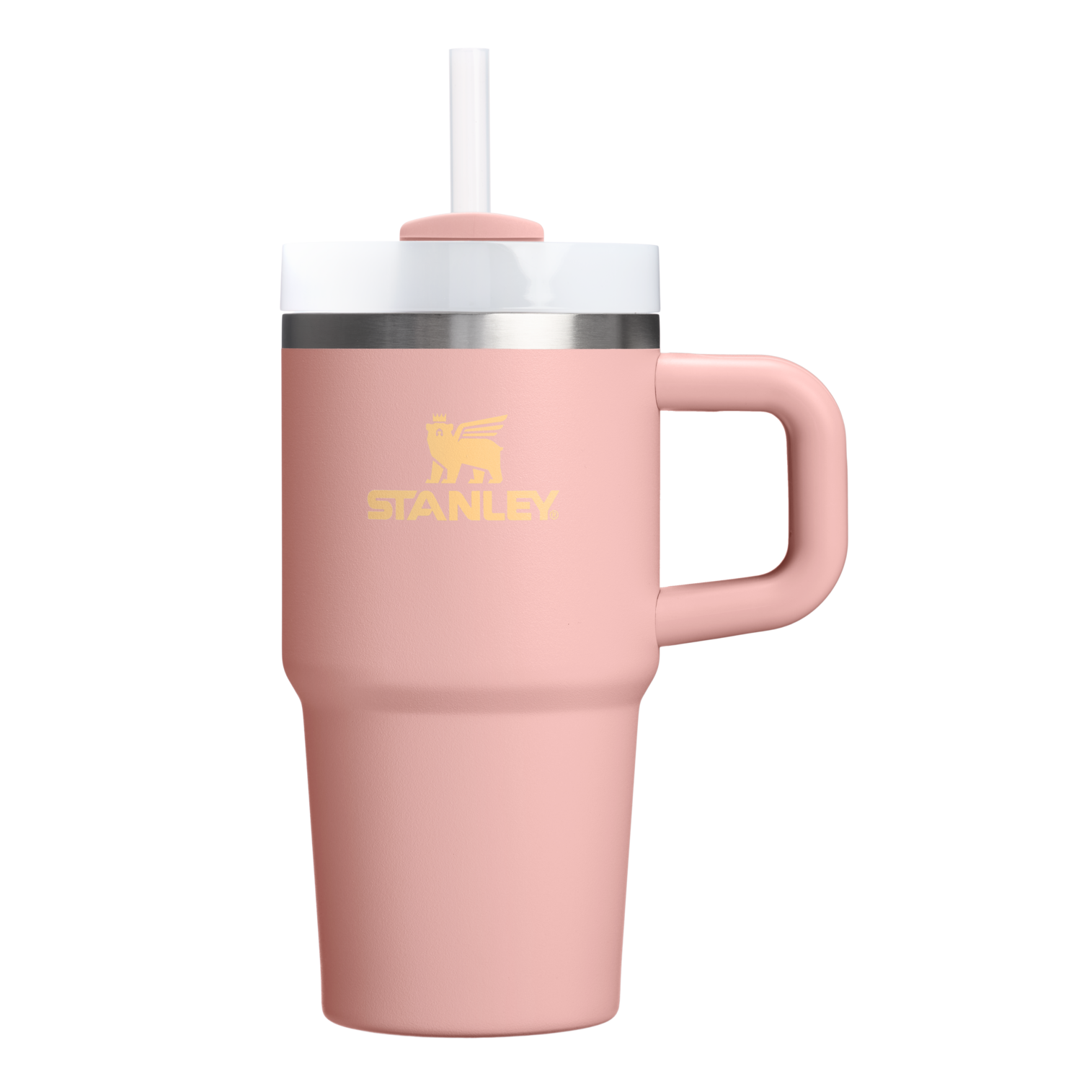 Splash-Resistant FlowState The Quencher H2.O Flowstate Tumbler D069R - Premium Stainless Steel Straw Cup for All-Day Hydration - Peach Rose