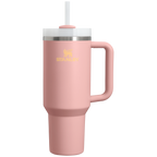 Insulated Travel The Quencher H2.0 Flowstate Tumbler  | Stanley Create D332L - 40oz Large Capacity Car-Cup Friendly Quencher - Peach Rose