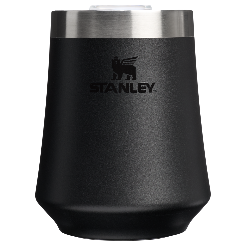 Shatterproof Luxury The Reserve Wine Tumbler | Stanley Create D302P - Shatterproof Flavor-Preserving Cocktail Tumbler with Lid - Black 2.0