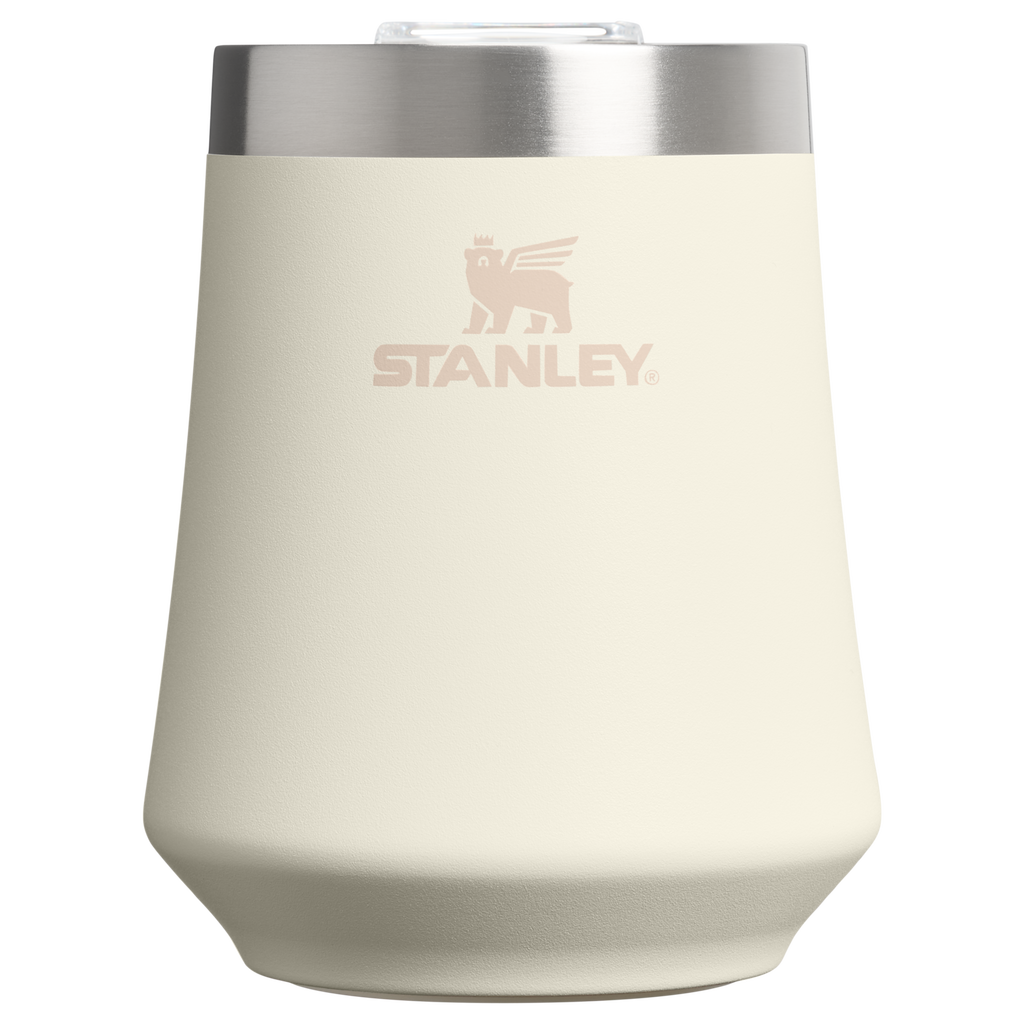 Vacuum Insulated Wine The Reserve Wine Tumbler D125V - Elegant Stemless Vacuum Insulated Wine Tumbler - Cream