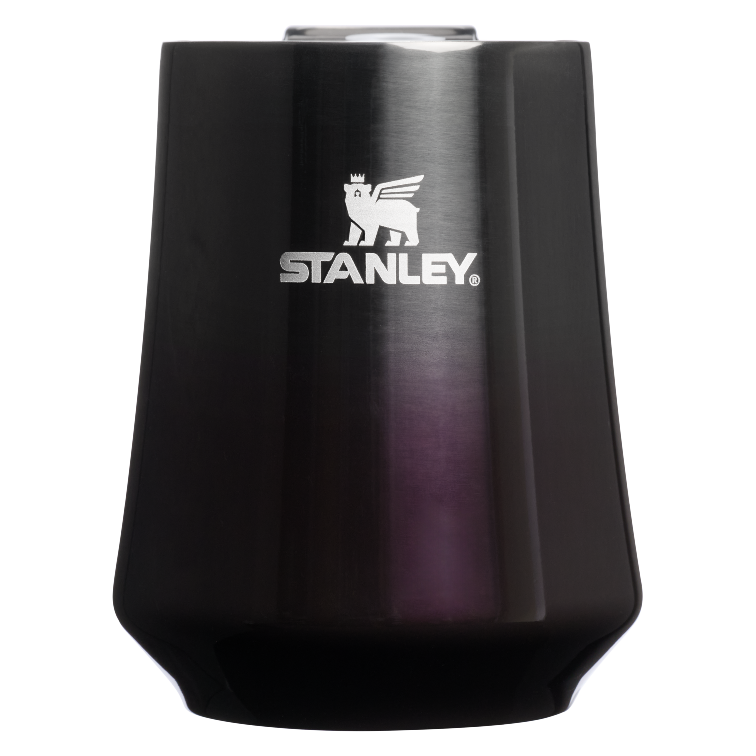 Shatterproof Luxury The Halloween Reserve Wine Tumbler D161M - Premium Insulated Egg-Shaped Wine Glass for Outdoors - Purple Night Shine