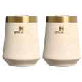 Shatterproof Luxury The Cheers & Cheer Reserve Wine Tumbler | 2-pack D190T - Elegant Stemless Vacuum Insulated Wine Tumbler - Birch Woodgrain