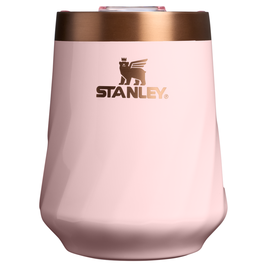 Shatterproof Luxury The Valentine’s Day Textured Reserve Wine Tumbler D233K - Elegant Stemless Vacuum Insulated Wine Tumbler - Pink Velvet Gloss