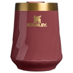 Shatterproof Luxury The Valentine’s Day Textured Reserve Wine Tumbler D233K - Elegant Stemless Vacuum Insulated Wine Tumbler - Red Velvet Gloss