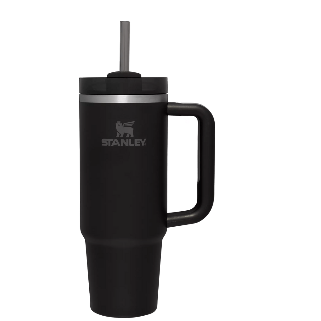 Large Capacity The Quencher H2.0 Flowstate Tumbler | Stanley Create D331C - Premium Stainless Steel Straw Cup for All-Day Hydration - Black